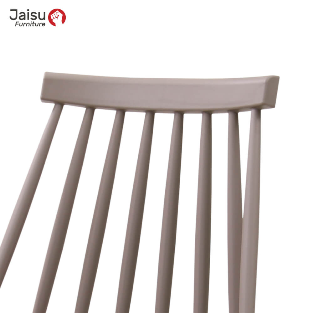 เก้าอี้พลาสติกมีพนักพิง Jaisu รุ่น 8311A ขนาด 77 ซม. สีเทา